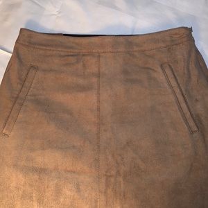 BCBG vegan-suede skirt
